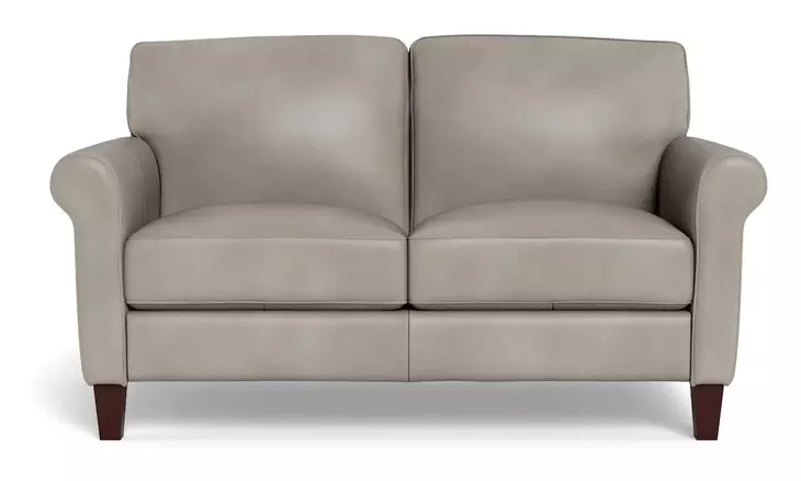 Lachlan Stone Leather 60" Loveseat