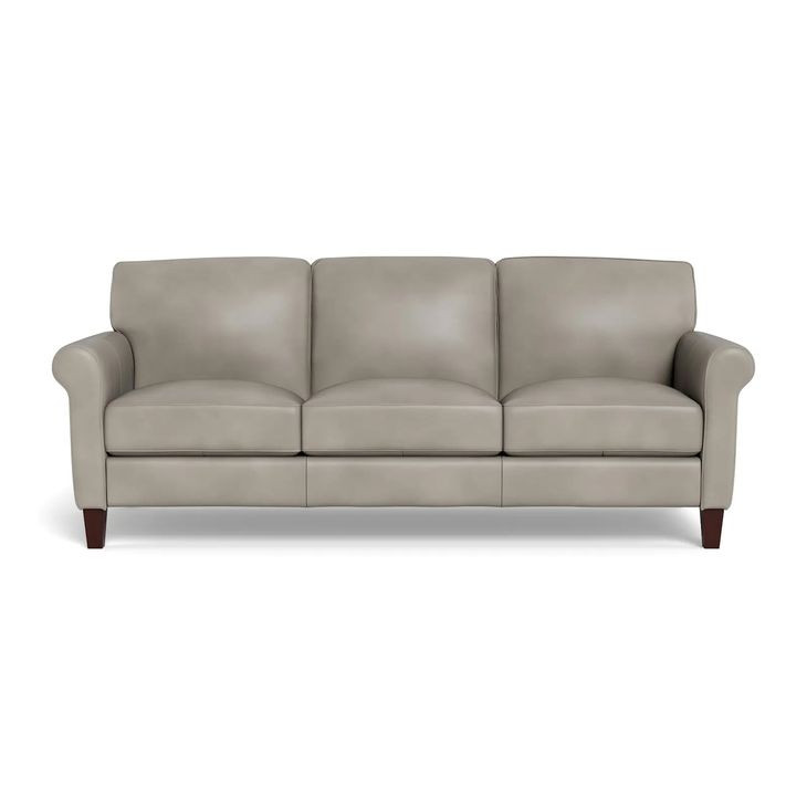 Lachlan Stone Leather 84" Sofa
