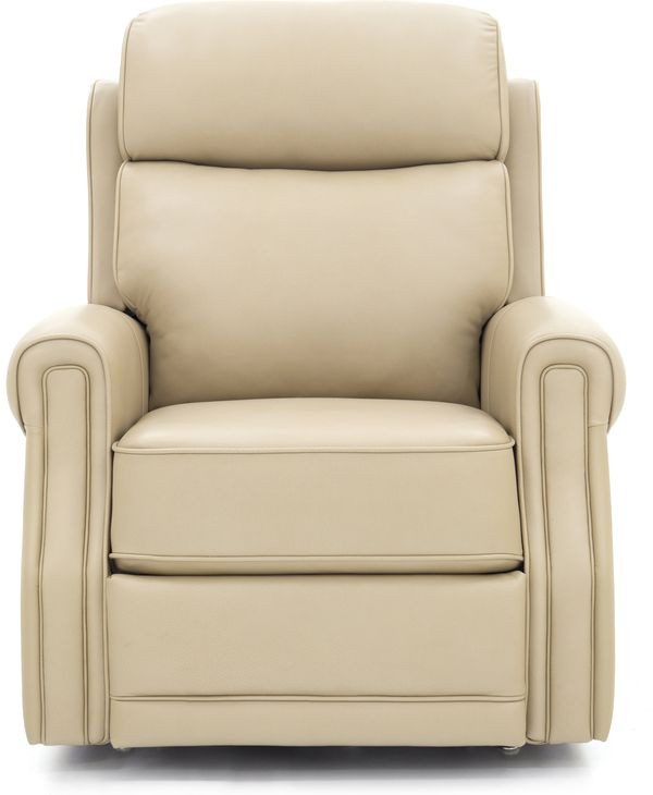 Lance Sorrento Sand Leather Power Lift Recliner with Power Lumbar and USB Charging