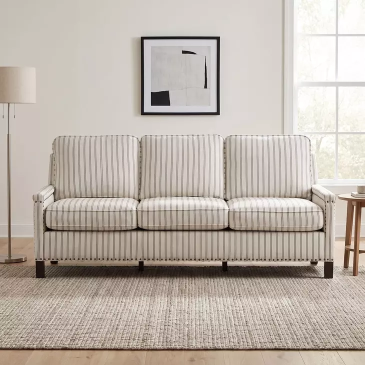 Landrum Beige And Gray 78" Sofa
