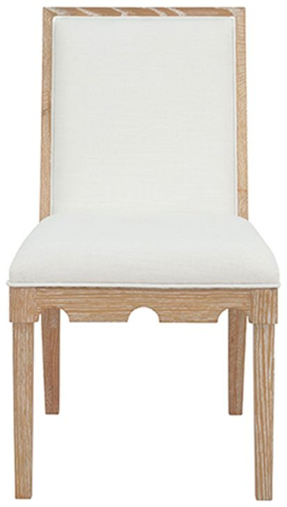 Lanister Cerused Oak Performance Fabric Dining Chair
