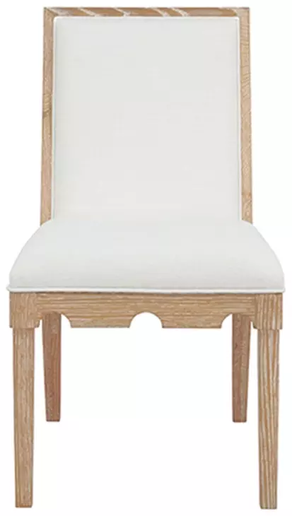 Lanister Cerused Oak Performance Fabric Dining Chair