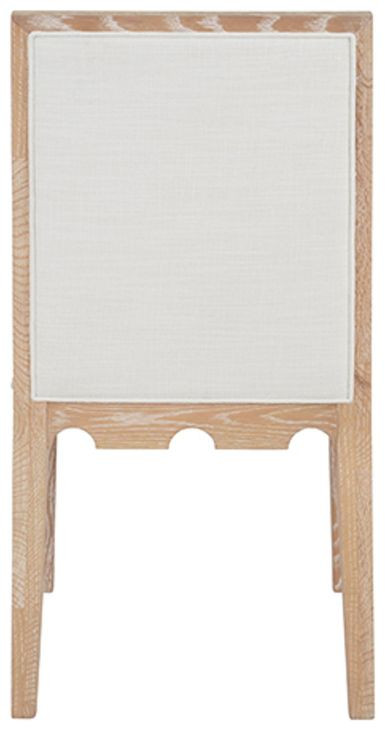 Lanister Cerused Oak Performance Fabric Dining Chair