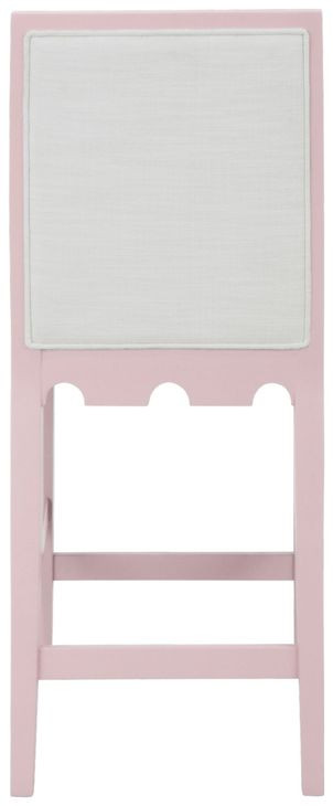 Lanister White Performance Fabric Upholstered Counter Height Stool