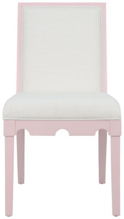 Lanister White Performance Fabric Upholstered Dining Chair