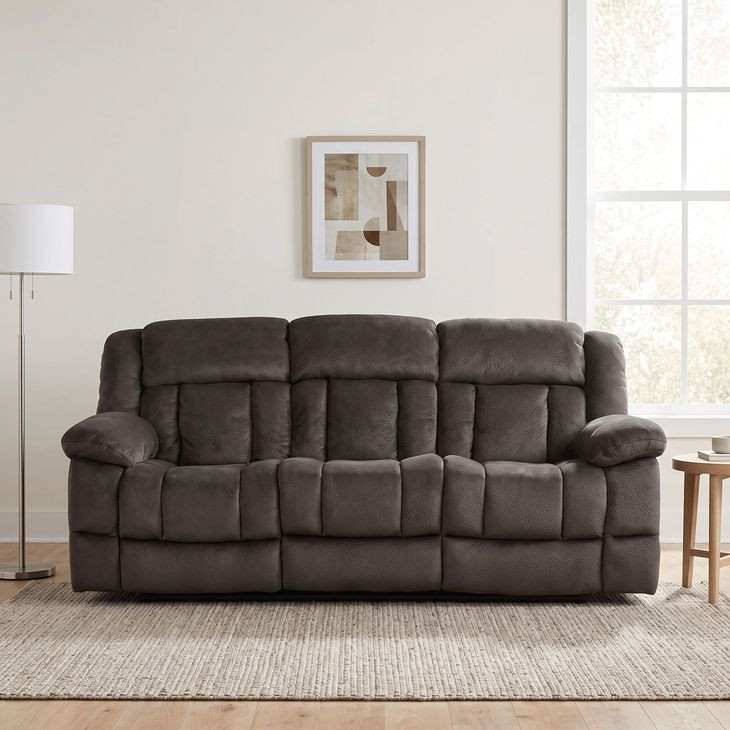 Laurelton Chocolate Double Reclining Sofa