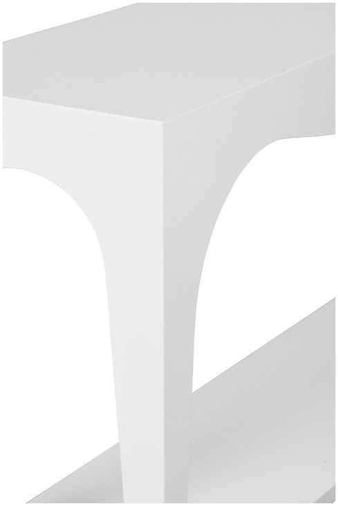 Laverne White Rectangular Console Table