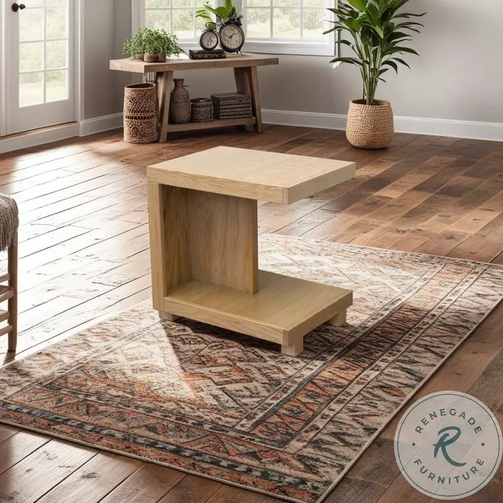Laurel Canyon Natural 18" Chairside Table