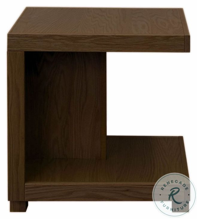 Laurel Canyon Oak Bourbon 18" Chairside Table