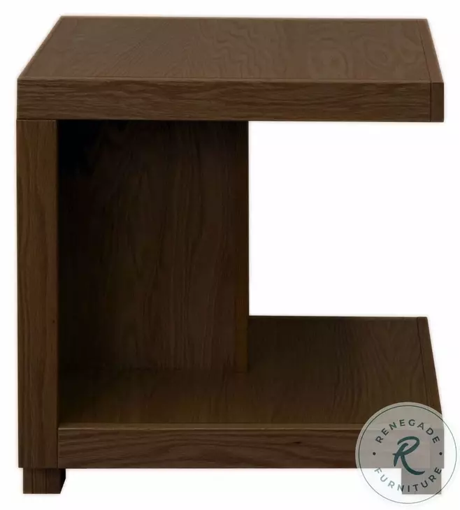 Laurel Canyon Oak Bourbon 18" Chairside Table