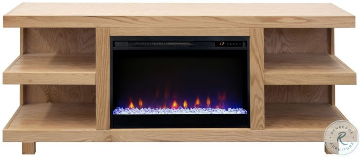 Laurel Canyon Natural 65" Fireplace TV Stand