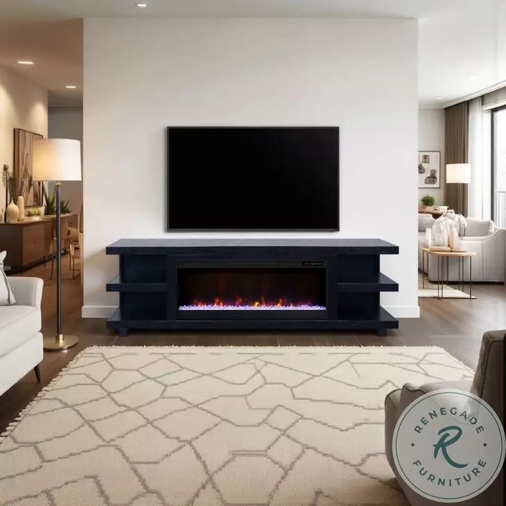 Laurel Canyon Clove 82" Fireplace TV Stand