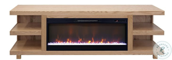 Laurel Canyon Natural 82" Fireplace TV Stand