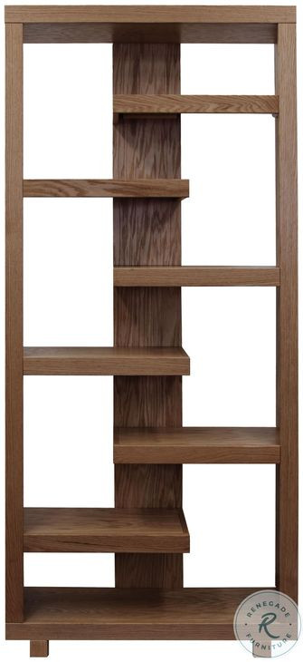 Laurel Canyon Oak Bourbon 80" High Bookshelf