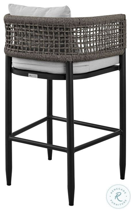 Alegria Black Outdoor Rectangular Counter Height Dining Room Set