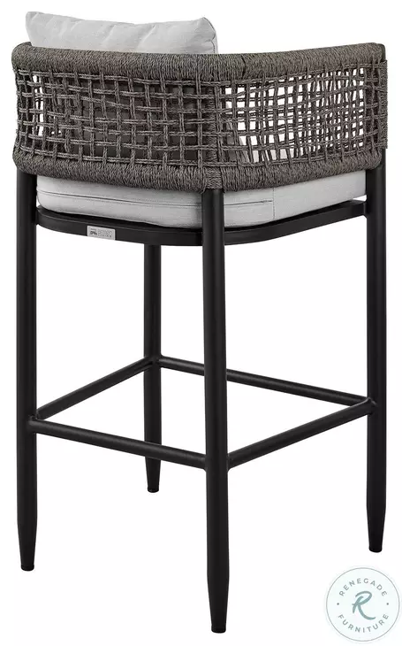 Alegria Black Outdoor Rectangular Counter Height Dining Room Set