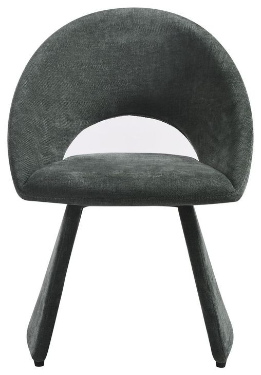 Angelina Forest Green Upholstered Dining Chair Set of 2