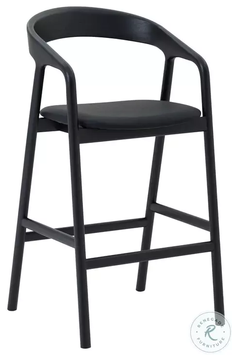Apache Black Bar Stool