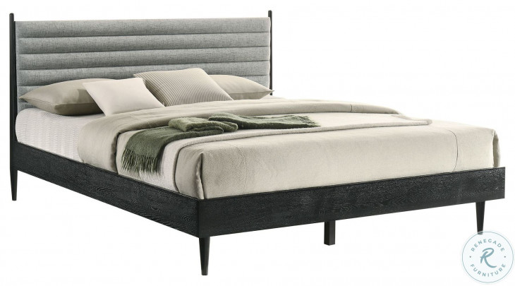 Artemio Black And Gray King Platform Bed From Armen Living | Coleman ...