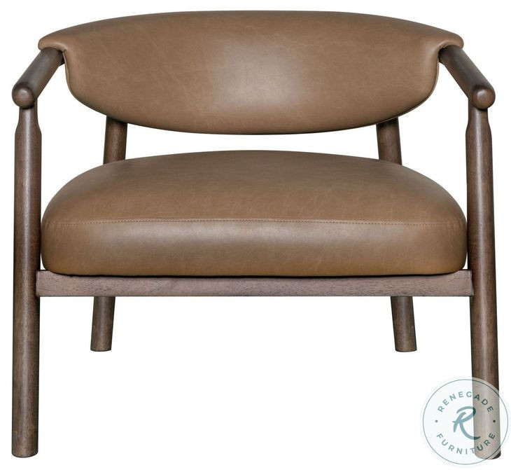 Autumn Bister Brown Performance Fabric Accent Chair