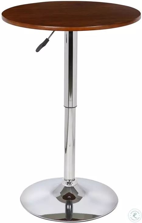 Bentley Walnut Wood Adjustable Height Pub Table