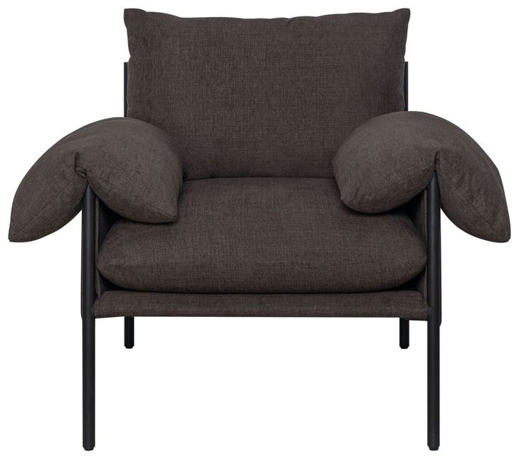 Bloom Brown Upholstered Accent Chair