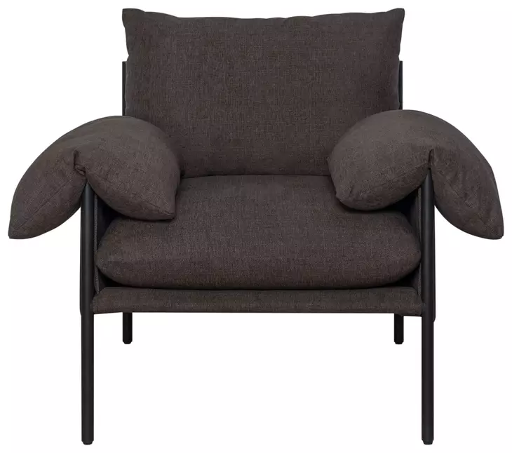 Bloom Brown Upholstered Accent Chair