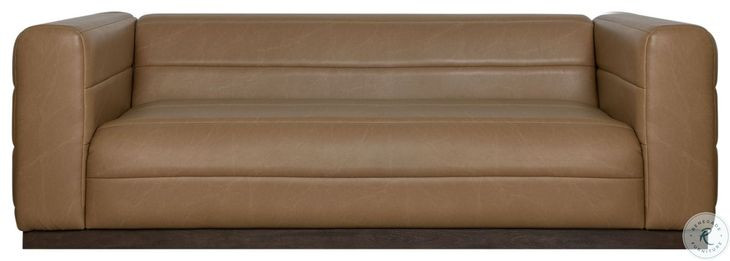 Brea Brown Performance Fabric 91" Sofa