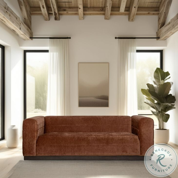 Brea Brown Performance Fabric Sofa