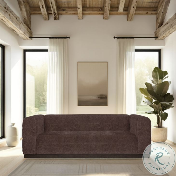 Brea Mocha Performance Fabric Sofa