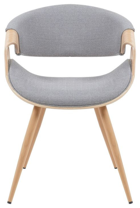 Butterfly Oak and Gray Upholstered Dining Chair