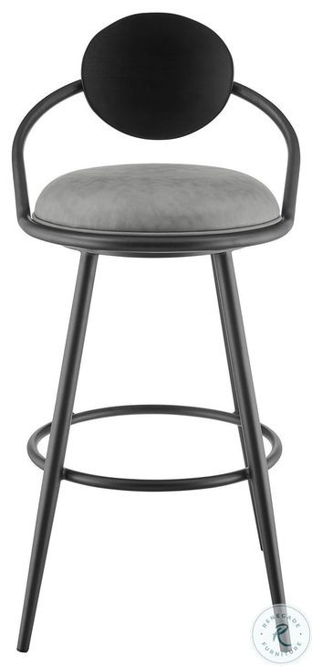 Carnation Vintage Gray Swivel Counter Height Stool