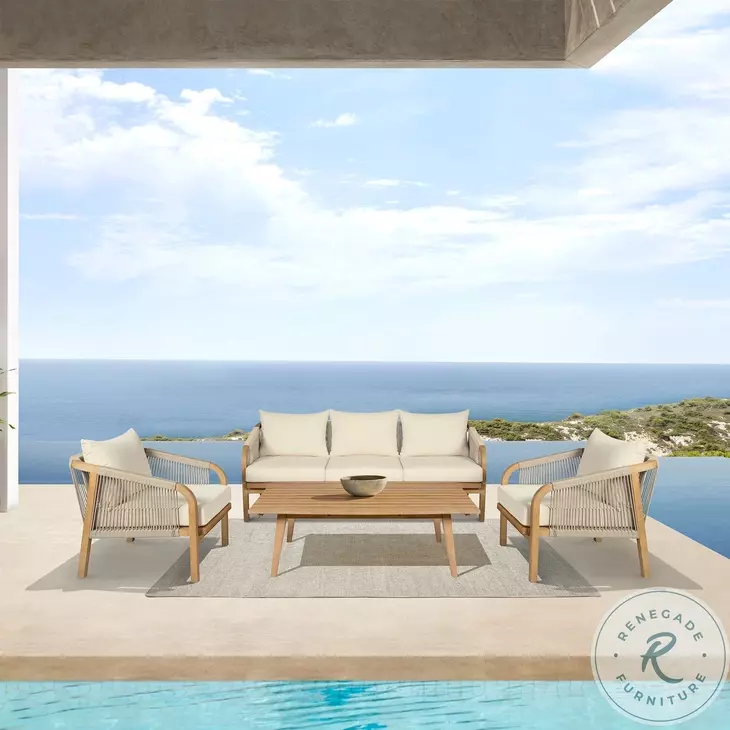 Cypress Ivory Outdoor Patio Chair