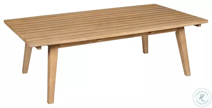 Cypress Blonde Outdoor Patio Coffee Table