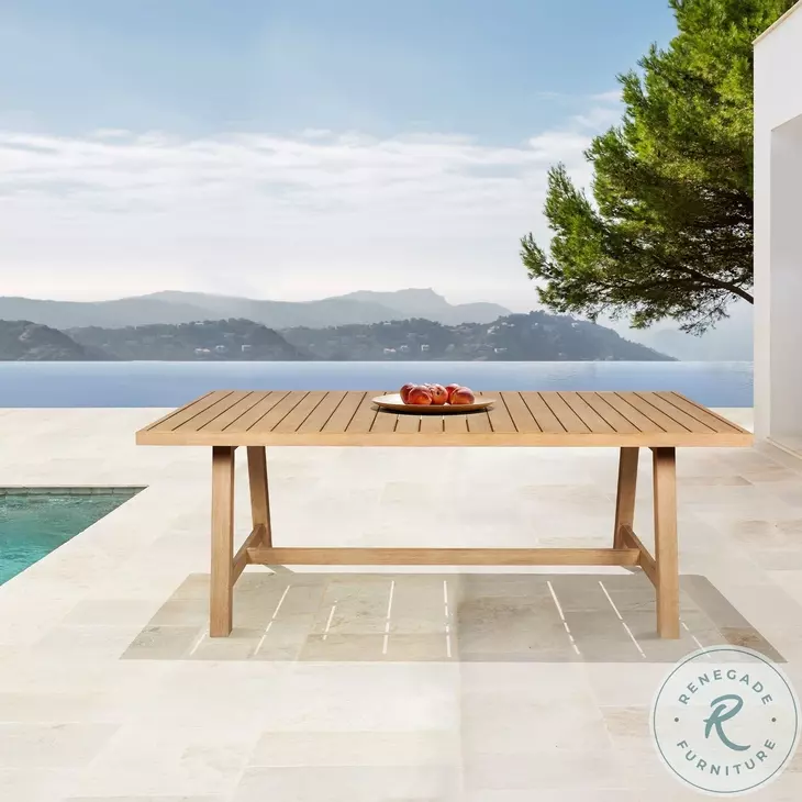 Cypress Blonde Outdoor Patio Dining Table