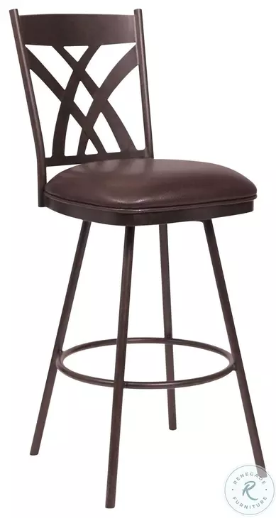Dover Brown 26" Swivel Counter Height Stool