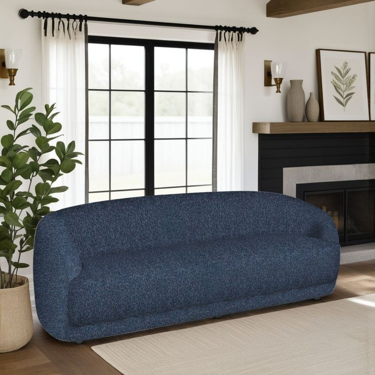 Figueroa Twilight Blue Performance Fabric 90" Sofa