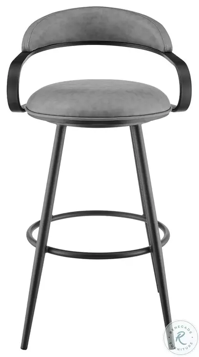 Gardenia Vintage Gray Swivel Counter Height Stool