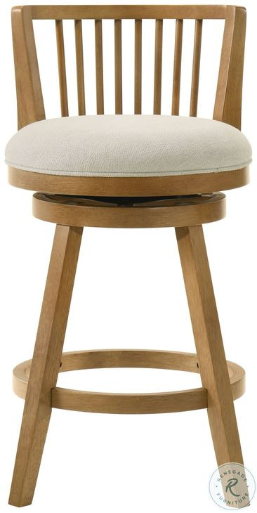 Harper Ivory Swivel Counter Height Stool