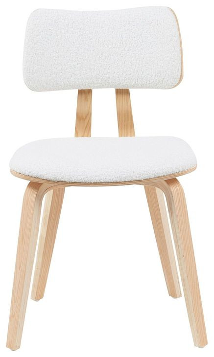 Jaguar Oak and White Upholstered Dining Chair