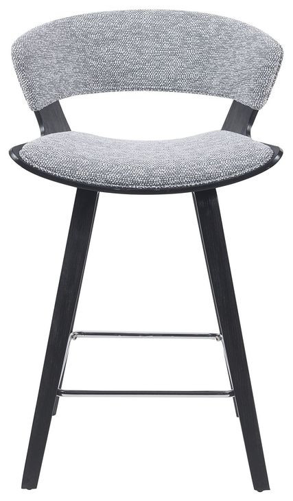 Jagger Gravel Gray Upholstered Counter Height Stool
