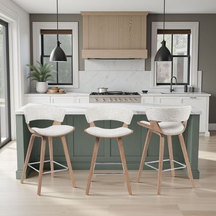 Jagger Oatmeal Upholstered Counter Height Stool