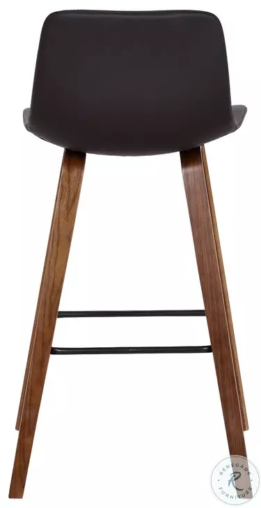 Maddie Brown Faux Leather Contemporary 26" Counter Height Stool