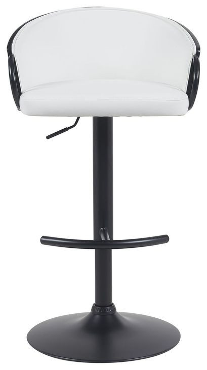 Montego Snow White Upholstered Swivel Bar Stool