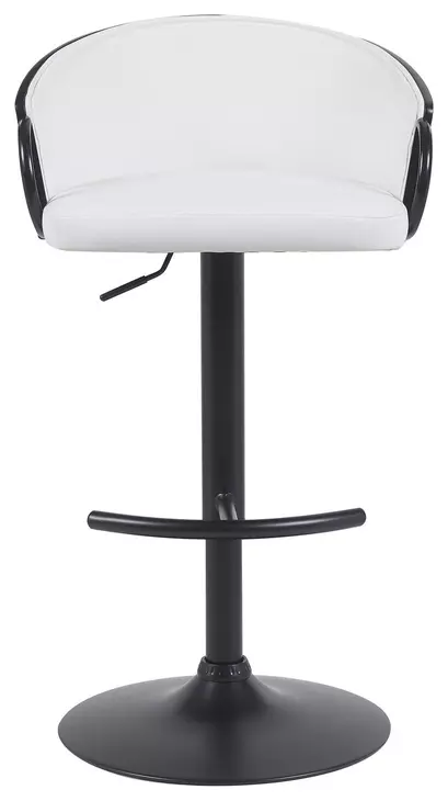 Montego Snow White Upholstered Swivel Bar Stool