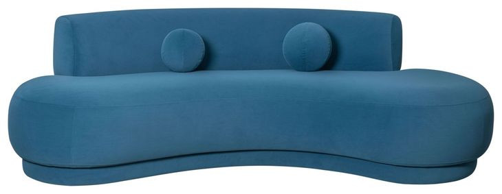 Oakland Blue 98" Sofa