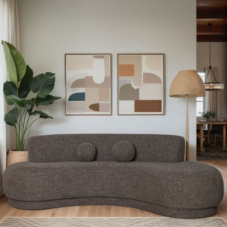 Oakland Salted Brown 98" Sofa