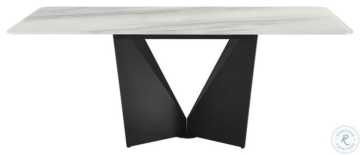 Olivia Dim Gray Silver 79" Rectangular Dining Table