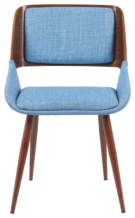 Panda Light Blue Upholstered Dining Chair