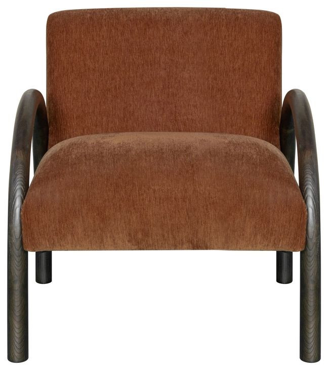 Rae Logan Brown Upholstered Accent Chair